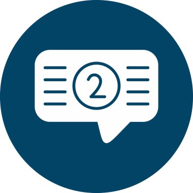 Sohbet simgesinin vektör illüstrasyonu