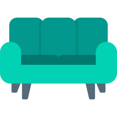 Kanepe renkli vektör simgesi