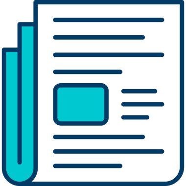 Belge. Web simgesi basit illüstrasyon