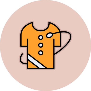 shirt simgesi vektör illüstrasyonu