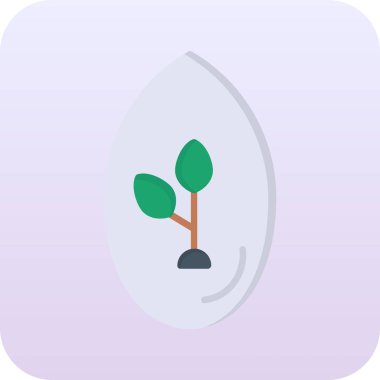 çiçek vektörü düz renk simgesi