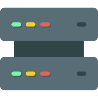 Sunucu. Web simgesi basit illüstrasyon