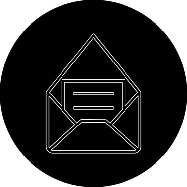 Kişisel projede vektör posta simgesi