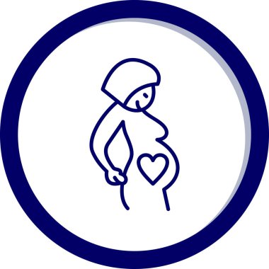 kalbi olan hamile kadın