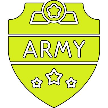 Ordu simge vektör illüstrasyonu