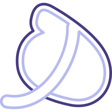 Göğüs kanseri kurdele simgesi doldurulmuş & taslak biçiminde