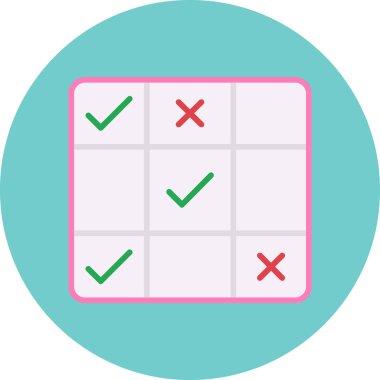 işaretleme işareti, basit vektör illüstrasyonu