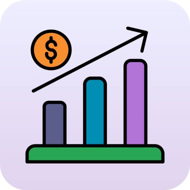 iş grafiği vektör simgesi