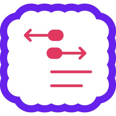 Yön. Web simgesi basit illüstrasyon