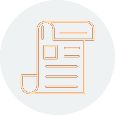 Dosya simgesinin vektör illüstrasyonu