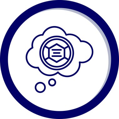 İşaretli yuvarlak bulutun vektör simgesi