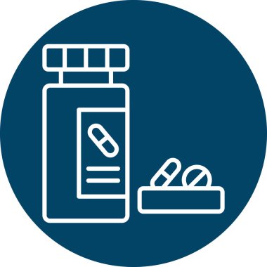 İlaç simgesinin vektör illüstrasyonu