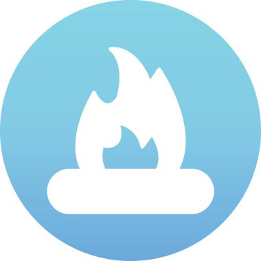 Ateş simgesinin vektör illüstrasyonu