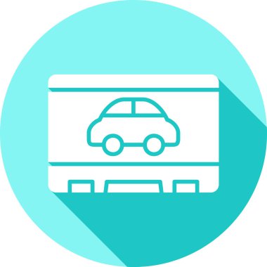 araba vektör simgesi modern basit illüstrasyon