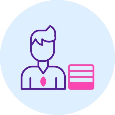 İş simgesinin vektör illüstrasyonu