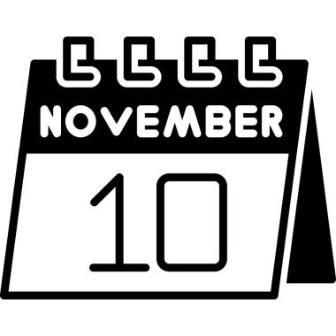 10 Kasım - 1 Kasım takvim simgesi