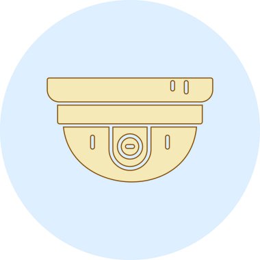 ccTV kamera simgesinin vektör illüstrasyonu