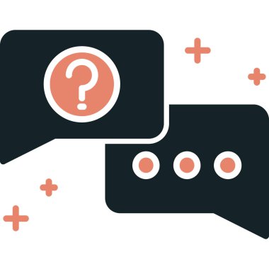 Sohbet simgesi vektör illüstrasyonu