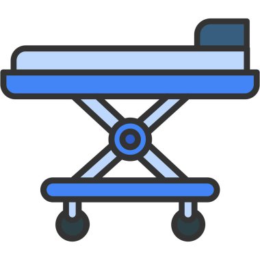 tablo sandalye vektör çizgisi simgesi