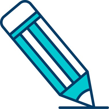 Kalem. Web simgesi basit illüstrasyon