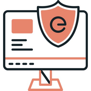 İnternet koruma vektörü illüstrasyonu