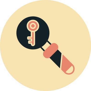 Anahtar. Web simgesi basit illüstrasyon