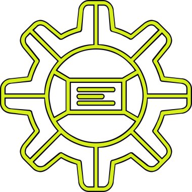 dişli simgesi vektör illüstrasyonu