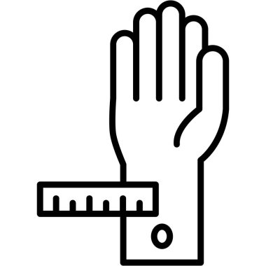 Eldiven vektör simgesi ile el