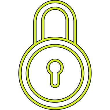 ikon vektör illüstrasyonunu kilitle