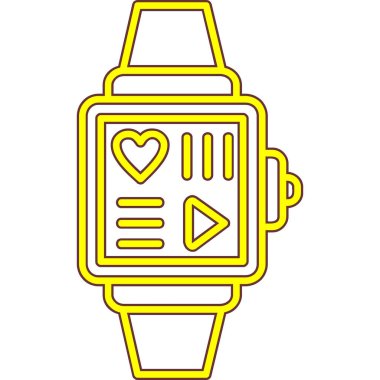 İzle. Web simgesi basit illüstrasyon