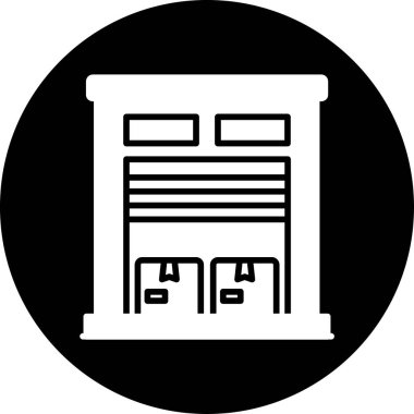 Modern yapı simgesinin vektör illüstrasyonu