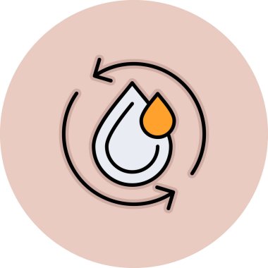 drop of water. simple illustration