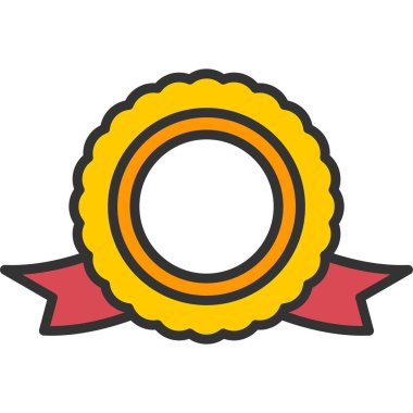 Ödülü renkli vektör simgesi