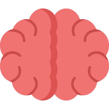 beyin ikonu vektör illüstrasyonu