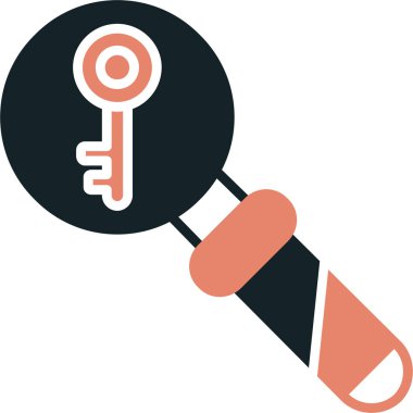 Anahtara odaklanan büyüteç