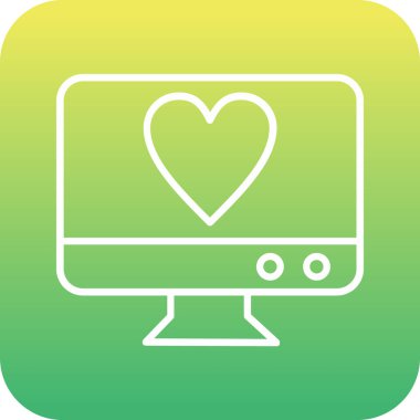 Aşk simgesinin vektör illüstrasyonu