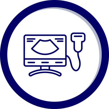 Bilgisayar. Web simgesi basit illüstrasyon