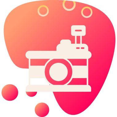 kamera simgesi, vektör illüstrasyonu basit tasarım