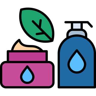 Temizlik servisi temizlik simgesi - taslak biçimi