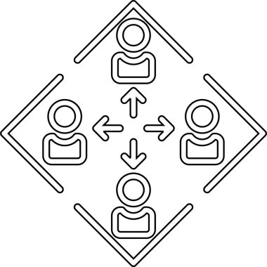 Vektördeki sosyal ortam simgesi