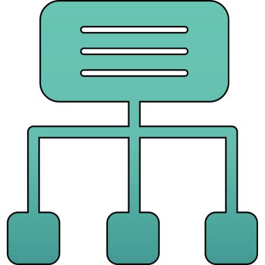 Seo ve simgenin vektör illüstrasyonu