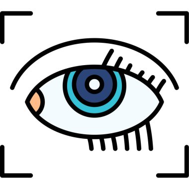 Göz simgesi vektör illüstrasyonu