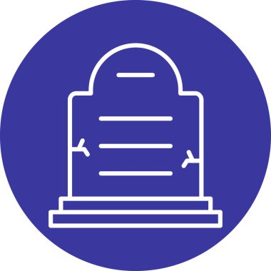 Bir mezar simgesinin vektör illüstrasyonu