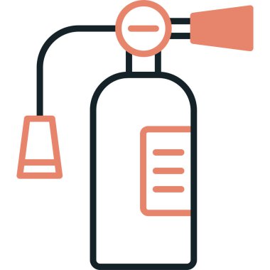 Bir gaz simgesinin vektör illüstrasyonu