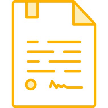 Belge. Web simgesi basit illüstrasyon