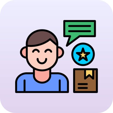 Sohbet simgesi, vektör çizimi