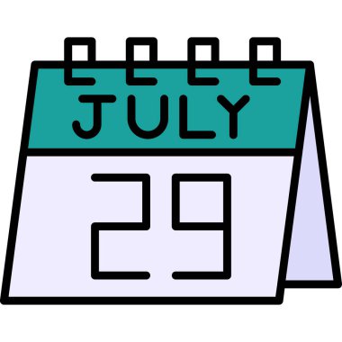 Takvim simgesi. vektör illüstrasyonu