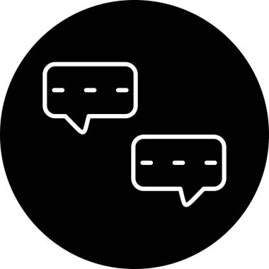 Konuşma baloncukları simgesi, vektör illüstrasyonu