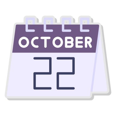 Takvim simgesini, düz tasarım stili