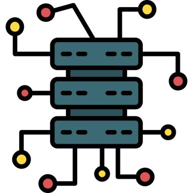 Çizgi film simgesinin vektör çizimi